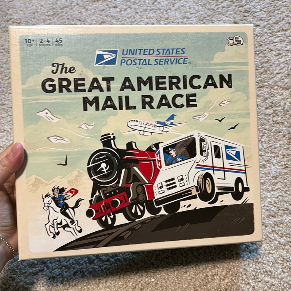 The Great American Mail Race board game